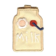Термоаппликация HKM Textil Бидон с молоком 3х2 см бежевый