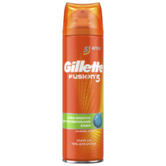 Гель для бритья Fusion 5 для чувствительной кожи Gillette, 200 мл