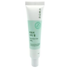 Shingmulnara Гель с чайным деревом и центеллой Tea Tree Cica Gel, 40 мл