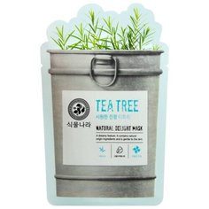 Shingmulnara Маска Natural Delight тканевая с маслом чайного дерева, 25 г
