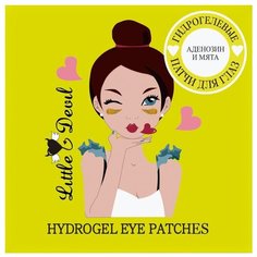 Little Devil Гидрогелевые патчи для глаз аденозин и мята Hydrogel Eye Patches (60 шт.)