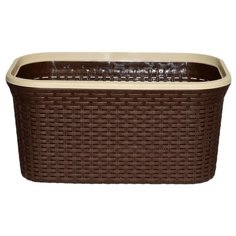 Violet Корзина для белья Ротанг 26х54х36 см коричневый