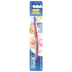 Зубная щетка Oral-B Baby от 0-2 лет, красный/фиолетовый