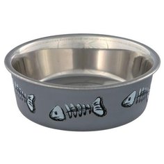 Миска TRIXIE 25270 стальная с пластиковым покрытием 250 мл в ассортименте