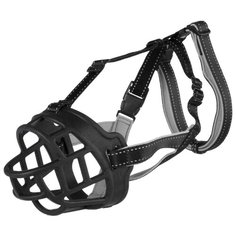 Намордник для собак TRIXIE Muzzle Flex L-XL 17615, обхват морды 36 см черный