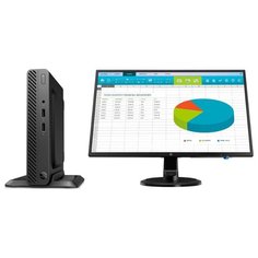 Настольный компьютер HP Bundles 260 G3 DM (6JZ73ES) Intel Core i3-7130U/8 ГБ/256 ГБ SSD/Intel HD Graphics 620/DOS/монитор 23.8 дюйм. черный 2