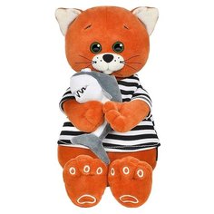 Мягкая игрушка Maxitoys Колбаскин Морячок с зубастой акулой 20 см