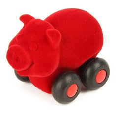 Фигурка Rubbabu Поросенок 20090/красный