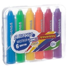 BONDIBON Восковые мелки Я рисую, 6 цветов (ВВ2239)
