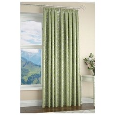 Портьеры ARCO DORO J501 на ленте 260 см зеленый