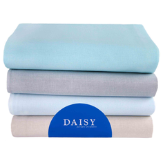 Многоразовые пеленки Daisy перкаль 90х145 комплект 4 шт голубой