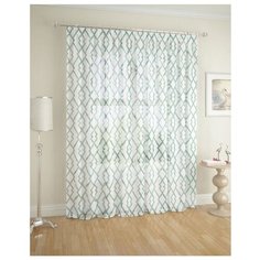 Тюль ARCO DORO IP 100 на ленте 260 см белый/голубой