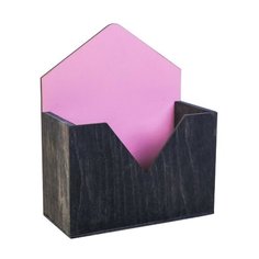 Кашпо Дарите счастье конверт, 18×8×22 см серый/розовый