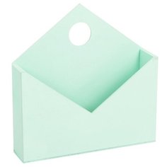 Кашпо Дарите счастье конверт №2 24х5х24 см зеленый