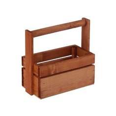 Ящик Дарите счастье массив сосны с ручкой 20×9×11 см коричневый