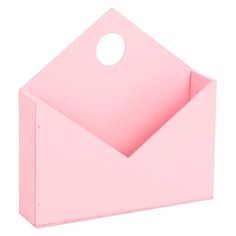 Кашпо Дарите счастье конверт №2 24х5х24 см розовый