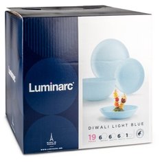 Столовый сервиз Luminarc Diwali H5869/P2920/P2961, 6 персон голубой