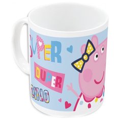 Stor Кружка Свинка Пеппа и Дино 325 мл белый/голубой/розовый