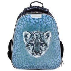 №1 School ранец Basic Барс (1061323), голубой/черный