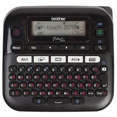 Термотрансферный принтер этикеток Brother PT-D210 черный