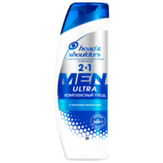Head & Shoulders шампунь и бальзам-ополаскиватель Men Ultra против перхоти 2в1 Комплексный уход 400 мл