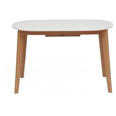 Стол кухонный TetChair Боско, раскладной, ДхШ: 120 х 80 см, длина в разложенном виде: 150 см, белый/бук