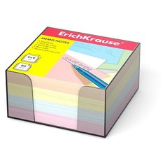 ErichKrause блок-кубик в подставке 9х9х5 см (995721187-5141) голубой/розовый/желтый