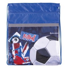 BRAUBERG Мешок для обуви Football (229172) синий