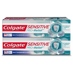Зубная паста Colgate Sensitive Pro-Relief Восстановление и Контроль для чувствительных зубов, 75 мл, 2 шт.