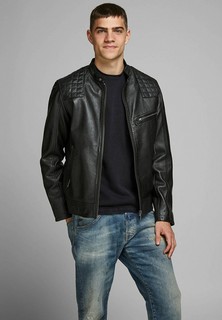Куртка кожаная Jack & Jones