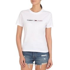 Футболка TOMMY JEANS DW0DW08486 белый
