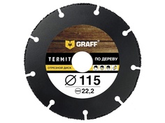 Диск Graff Termit 115 отрезной по дереву для УШМ 115x22.23mm