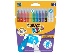 Фломастеры Bic Пиши и стирай 10 цветов + 2 стирающих 9202962