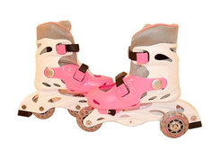 Коньки Action PW-120-1 р.31-34 White-Pink 28258077 Action!