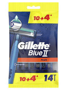 Бритва Gillette Blue II Plus 14шт 7702018518203