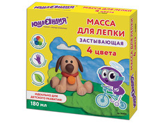 Набор для лепки Юнландия Юнландик и домашние любимцы 4 цвета 105020