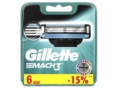 Сменные кассеты Gillette Mach3 6шт 7702018408832