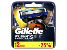 Сменные кассеты Gillette Fusion5 ProGlide 12шт 7702018085934