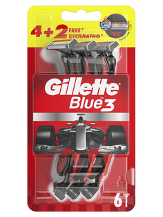 Бритва Gillette Blue 3 Red 6шт 7702018516759