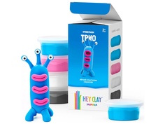 Набор для лепки Hey Clay Легкий пластилин Залипаки Трио 5 банок