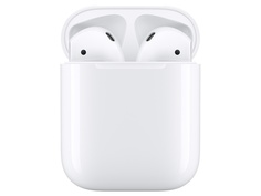 Наушники APPLE AirPods (ver2) Silicone Case Black в зарядном футляре MV7N2RU/A Выгодный набор + серт. 200Р!!!