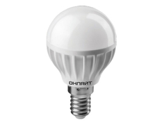 Лампочка ОнЛайт OLL-G45-6-230-6.5K-E14 61 136