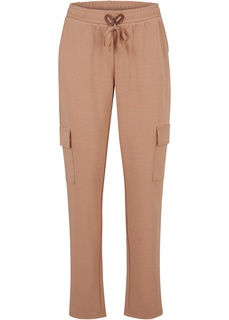 Свободные брюки карго из трикотажа Punto di Roma Bonprix