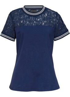 Футболка с кружевом Bonprix