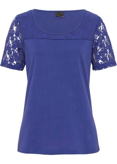 Футболка с кружевом Bonprix