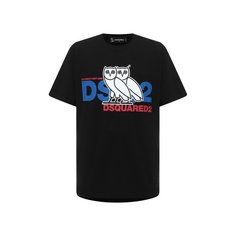 Хлопковая футболка D2 x OVO Dsquared2