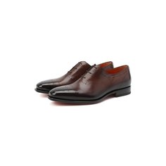 Кожаные оксфорды Santoni