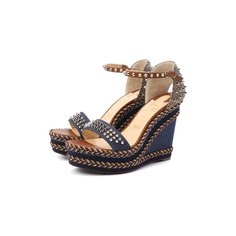 Текстильные босоножки Christian Louboutin