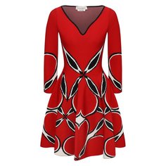 Платье из вискозы Alexander McQueen