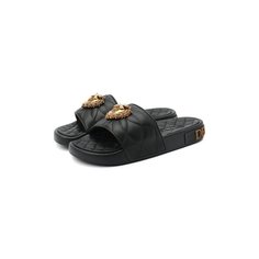 Кожаные шлепанцы Dolce & Gabbana
